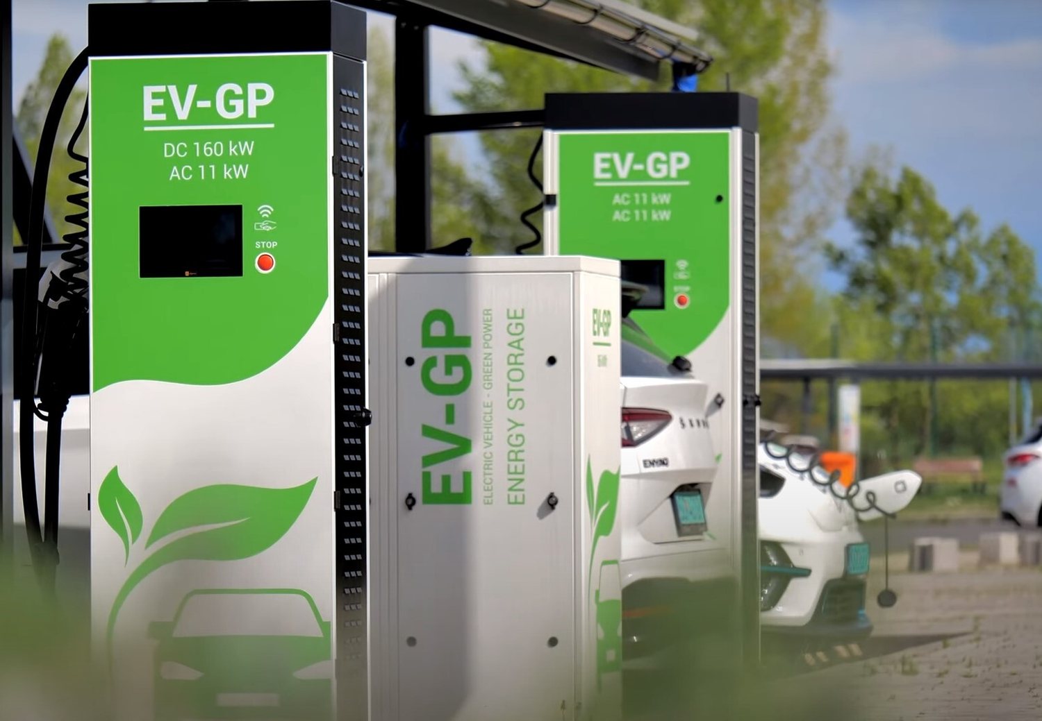 Nabíjacia stanica EV-GP — vlastné patentované riešenie